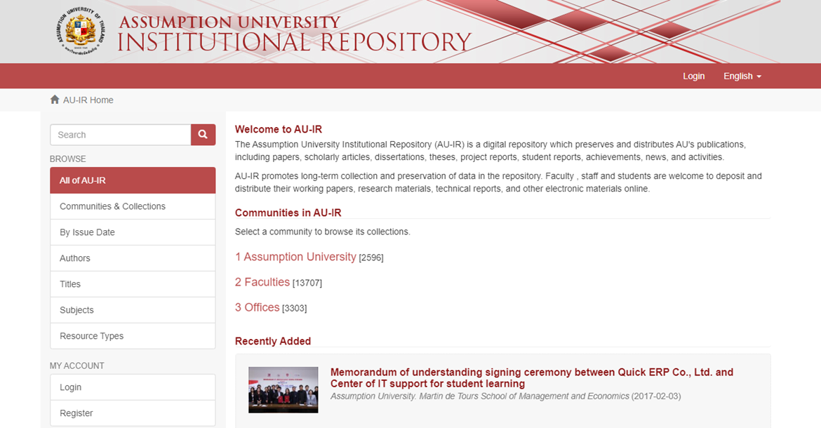 Assumption University Institutional Repository